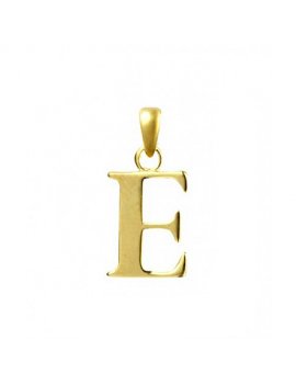 9ct Gold Initial E Pendant