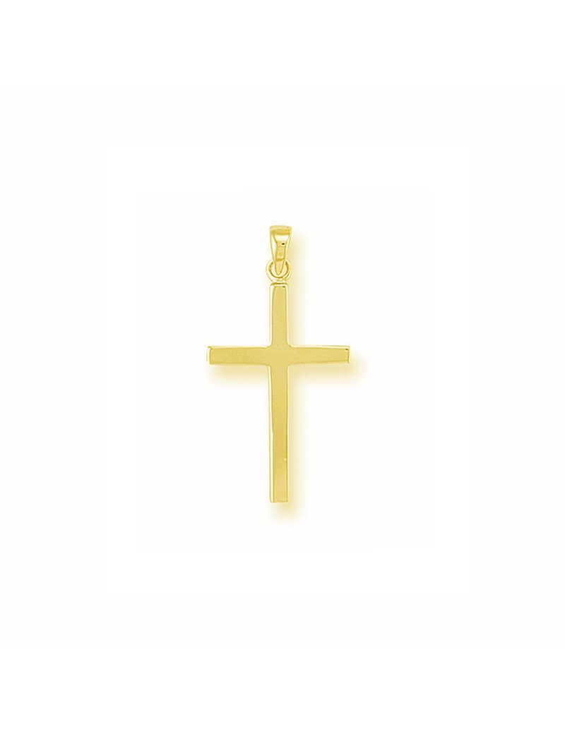 9ct Gold Plain Cross | T T Jewellers