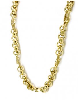 9ct Gold Fancy Belcher Link Necklace