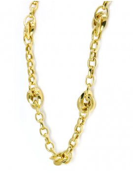 9ct Gold Fancy Belcher Link Necklace