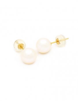 18ct Gold Freshwater Pearl Stud Earrings
