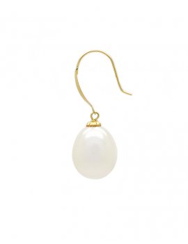 18ct Gold Freshwater Pearl Hook Earrings