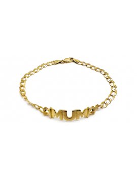 9ct Gold Mum Bracelet