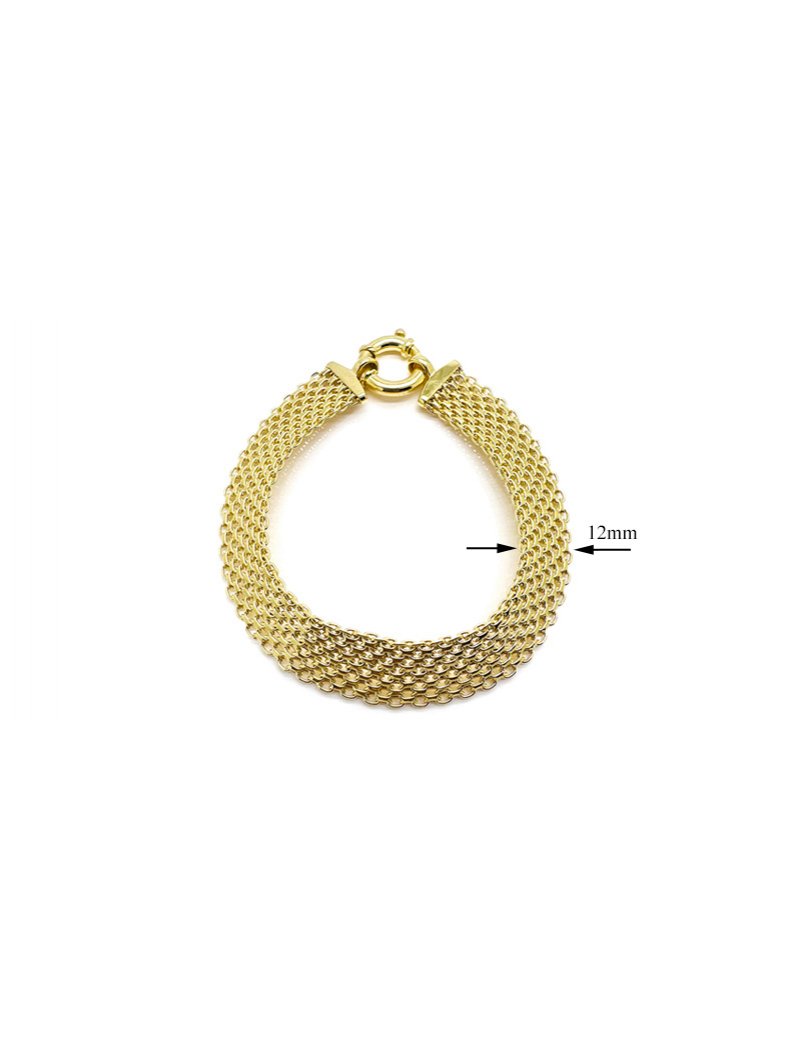 9ct Gold Mesh Link Bracelet T T Jewellers