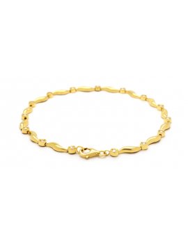 18ct Gold Diamond Bracelet - 18cm