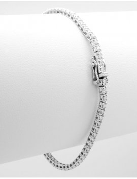 18ct White Gold Diamond Tennis Bracelet