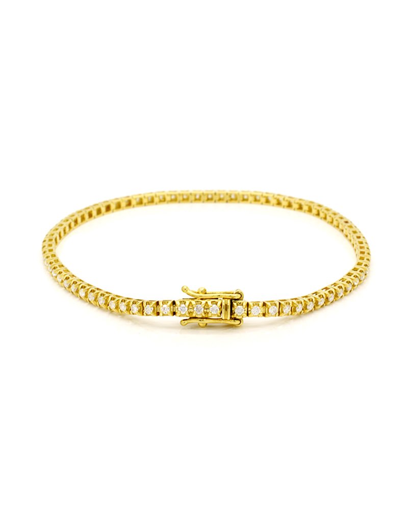 18ct Gold Diamond Tennis Bracelet T T Jewellers