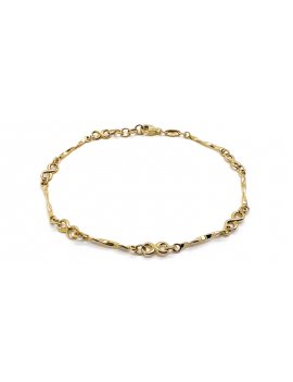 9ct Gold Infinity Bracelet