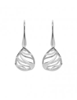 Sterling Silver and Gold Drop Earrings ME-642/SIL