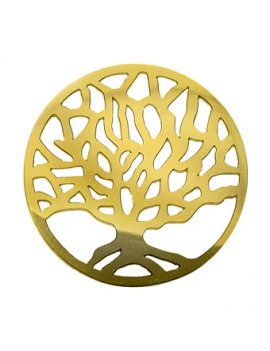 Virtue Keepsake Tree of Life Gold Plated Disc - 32mm