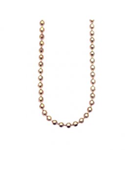 Virtue Keepsake Rose Gold Plated Silver Bead Chain - 45cm
