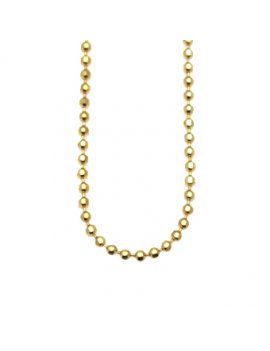 Virtue Keepsake Gold Plated Silver Bead Chain - 45cm
