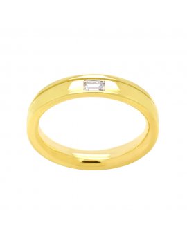 18ct Yellow Gold Diamond 4mm Wedding Ring
