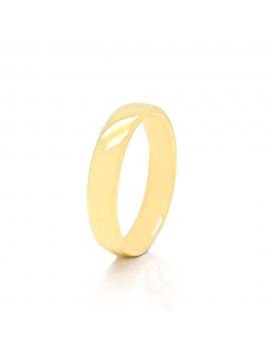 9ct Yellow Gold Court 4mm Wedding Ring