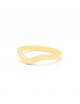 9ct Yellow Gold Wishbone 2mm Wedding Ring